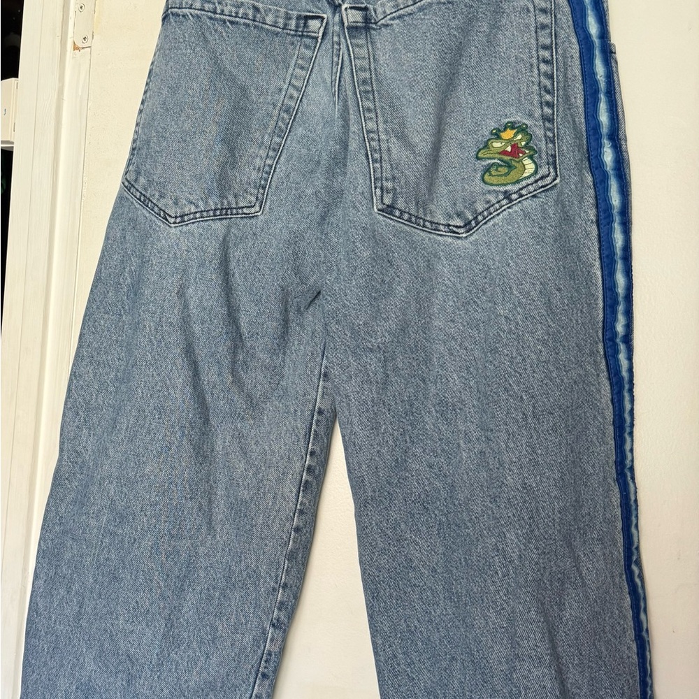Vintage Jnco Jeans SideWinders Denim 28x28 Made In USA Style J175